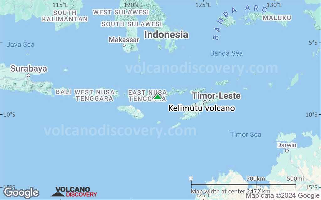Terrain-type map of Kelimutu volcano (region scale medium)