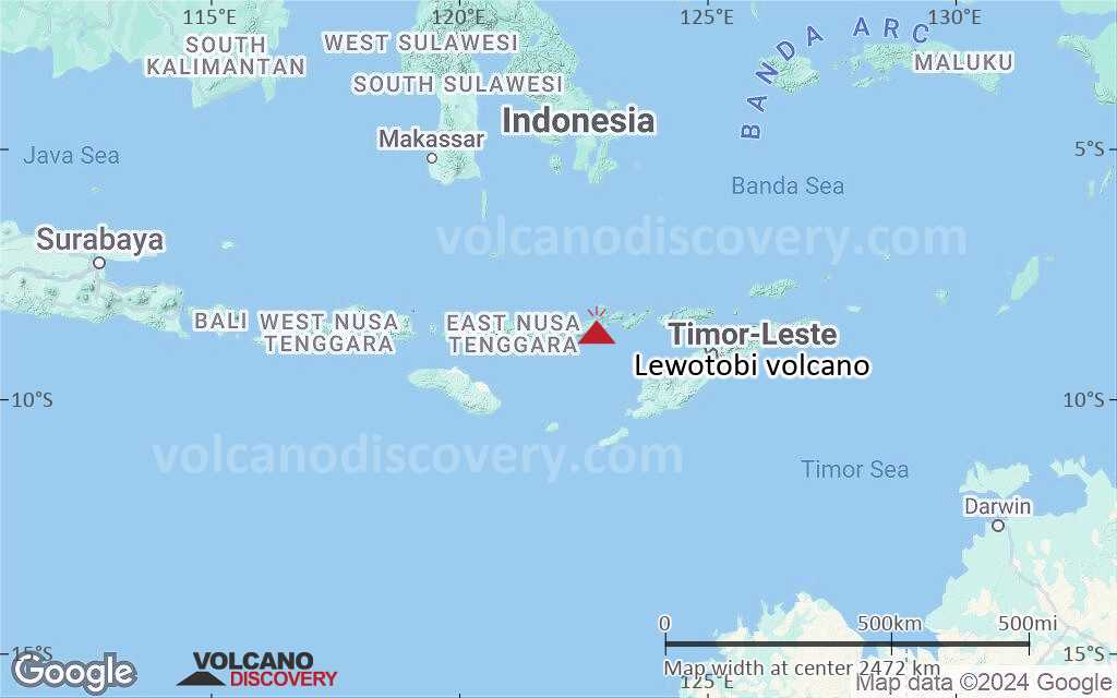 Terrain-type map of Lewotobi volcano (region scale medium)