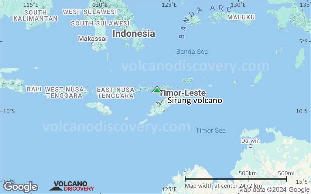 Terrain-type map of Sirung volcano (region scale medium)