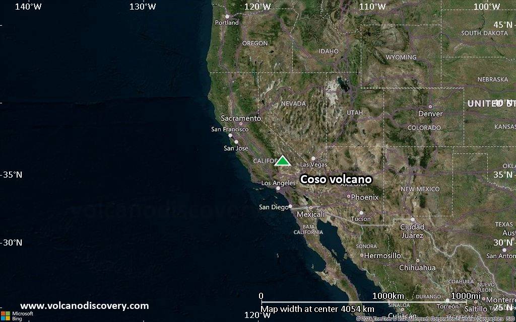 Satellite/aerial-type map of Coso volcano (region scale large)