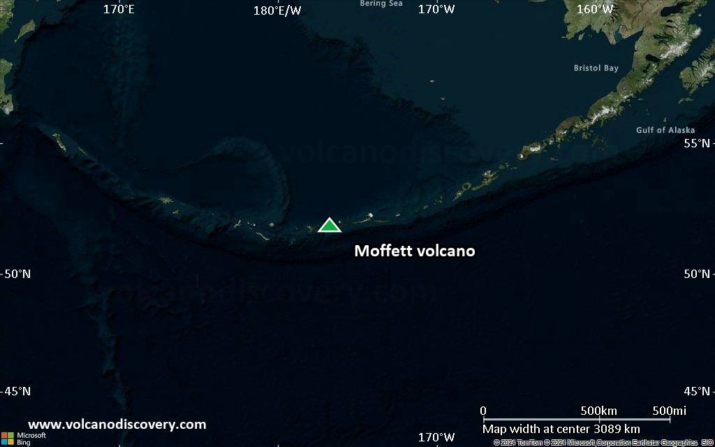 Satellite/aerial-type map of Moffett volcano (region scale large)
