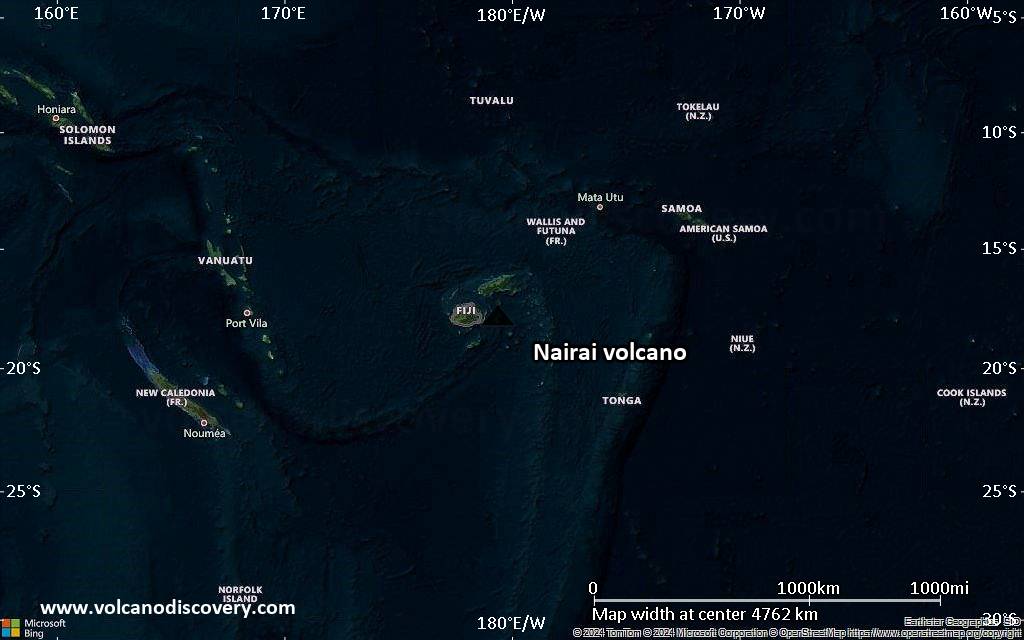 Satellite/aerial-type map of Nairai volcano (region scale large)