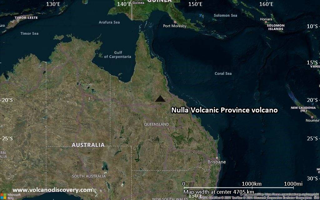 Satellite/aerial-type map of Nulla Volcanic Province volcano (region scale large)