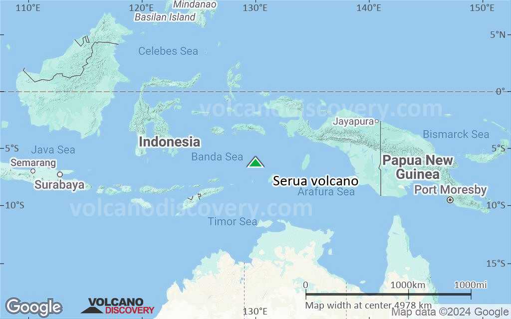 Terrain-type map of Serua volcano (region scale large)