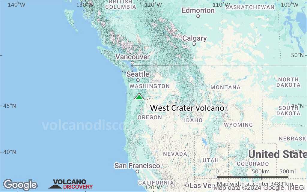 Terrain-type map of West Crater volcano (region scale large)