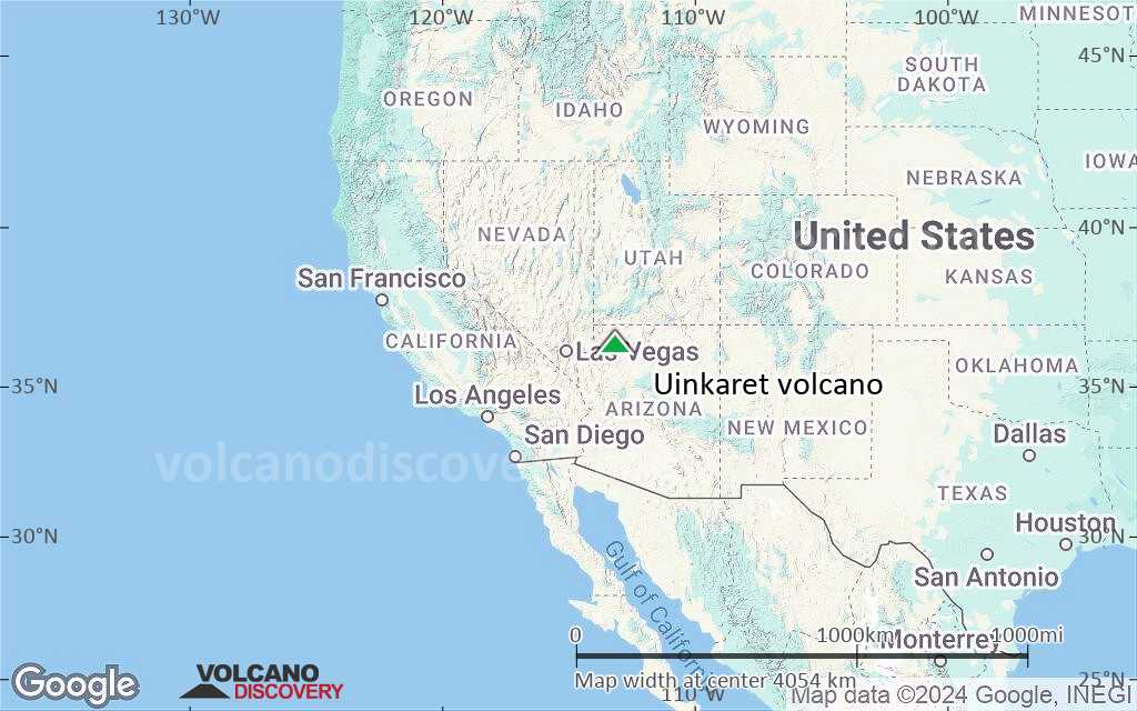 Terrain-type map of Uinkaret volcano (region scale large)