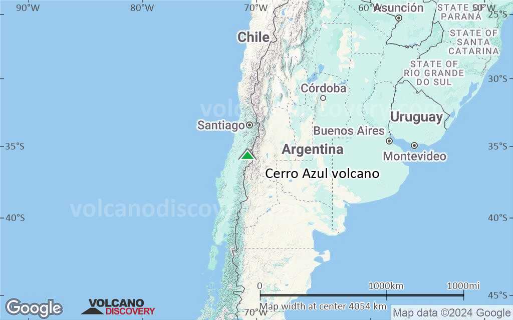 Terrain-type map of Cerro Azul volcano (region scale large)