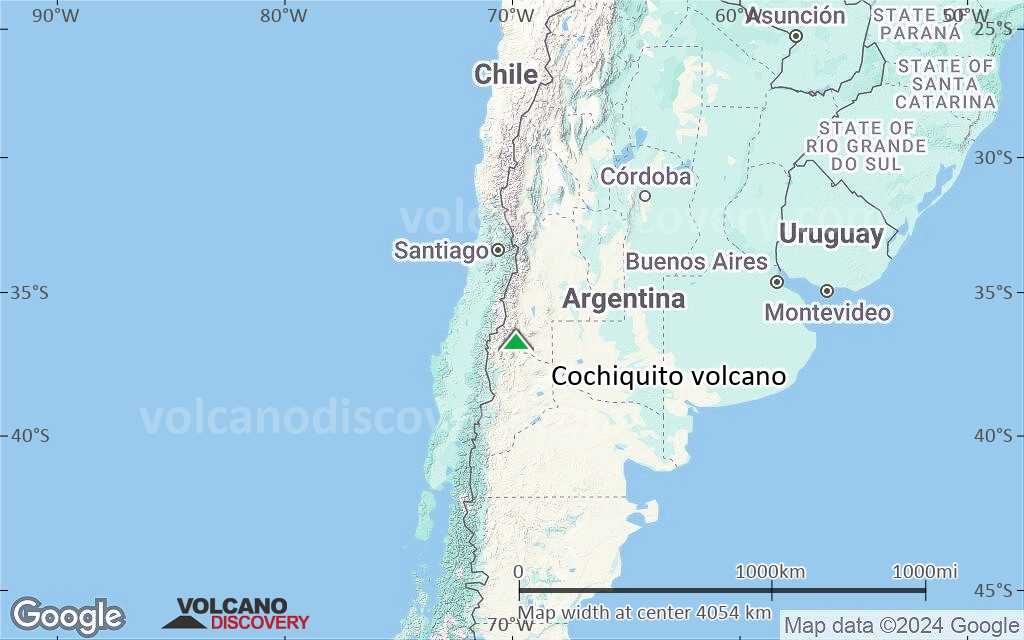 Terrain-type map of Cochiquito volcano (region scale large)