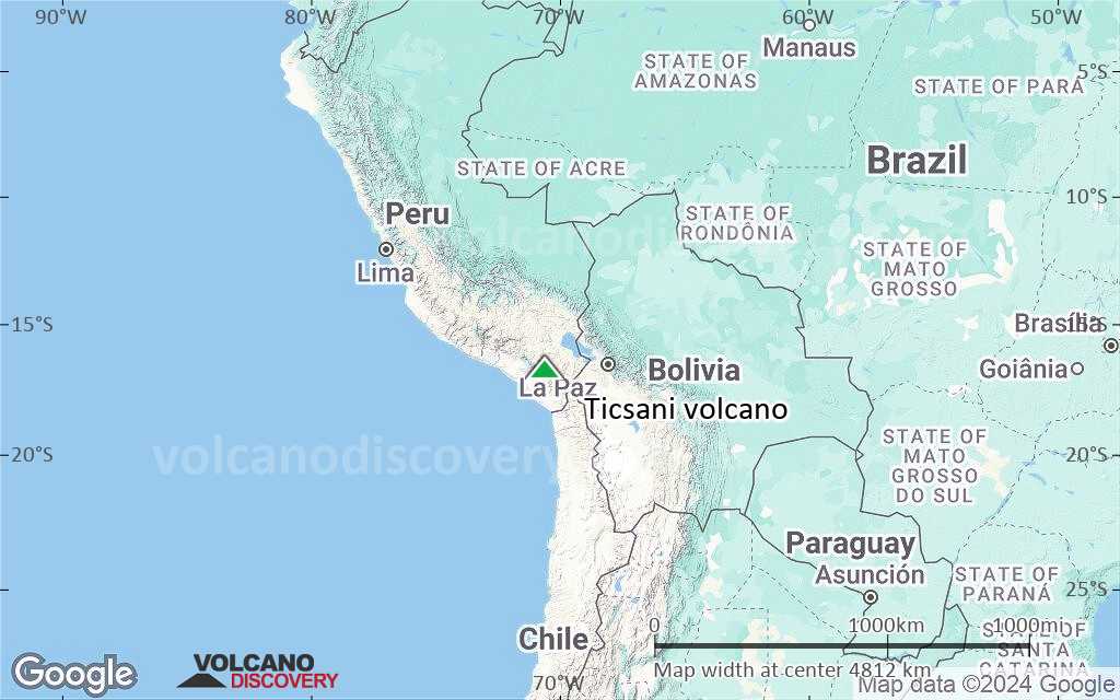 Terrain-type map of Ticsani volcano (region scale large)