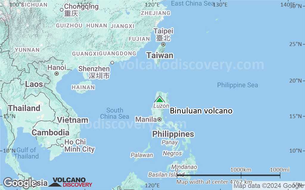 Terrain-type map of Binuluan volcano (region scale large)