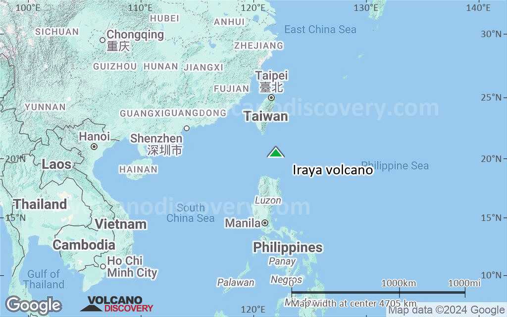 Terrain-type map of Iraya volcano (region scale large)