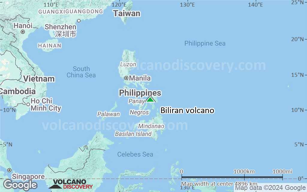 Terrain-type map of Biliran volcano (region scale large)
