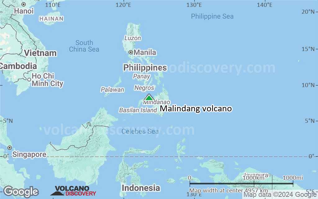 Terrain-type map of Malindang volcano (region scale large)