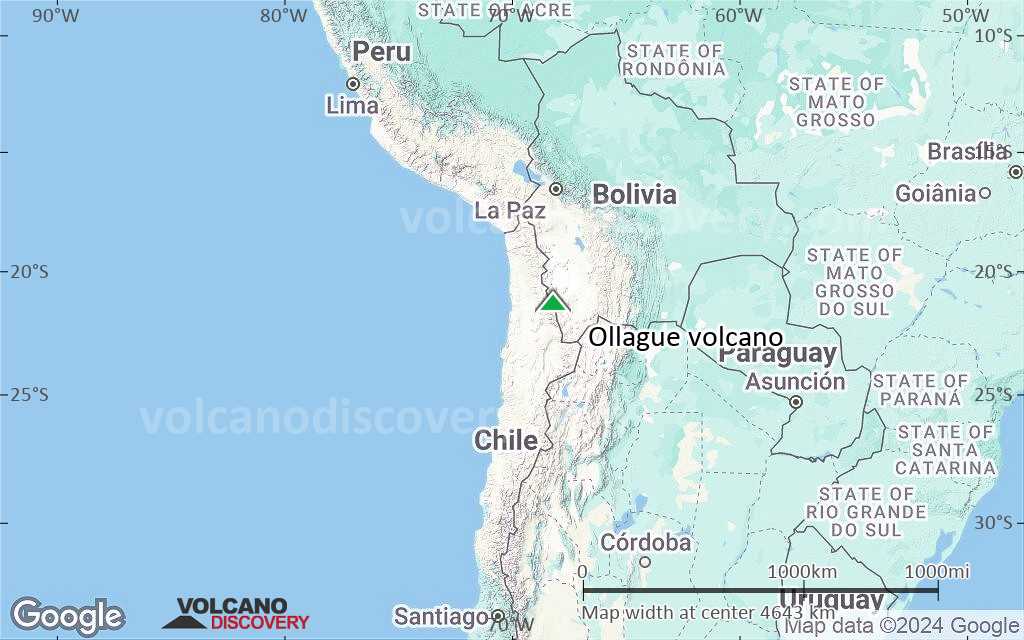 Terrain-type map of Ollague volcano (region scale large)