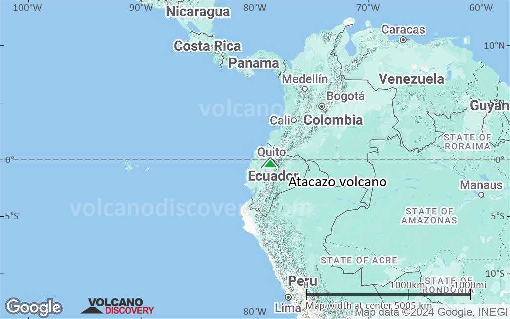 Terrain-type map of Atacazo volcano (region scale large)