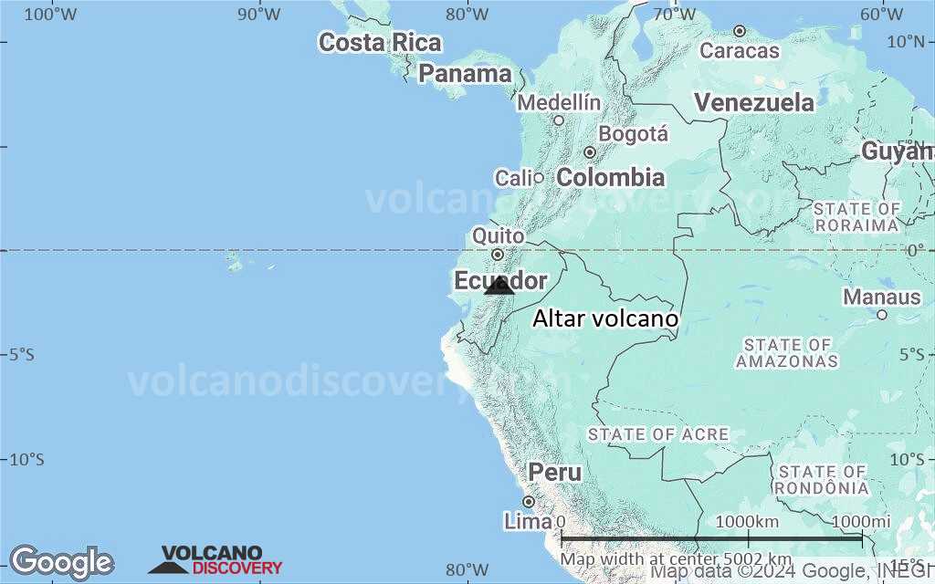 Terrain-type map of Altar volcano (region scale large)