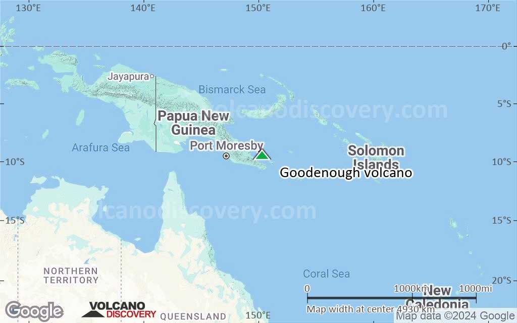 Terrain-type map of Goodenough volcano (region scale large)