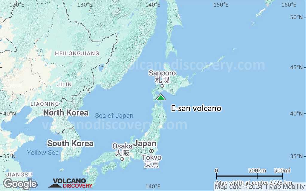 Terrain-type map of E-san volcano (region scale large)