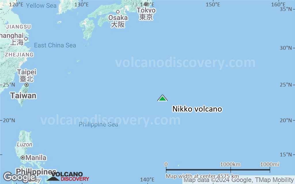 Terrain-type map of Nikko volcano (region scale large)