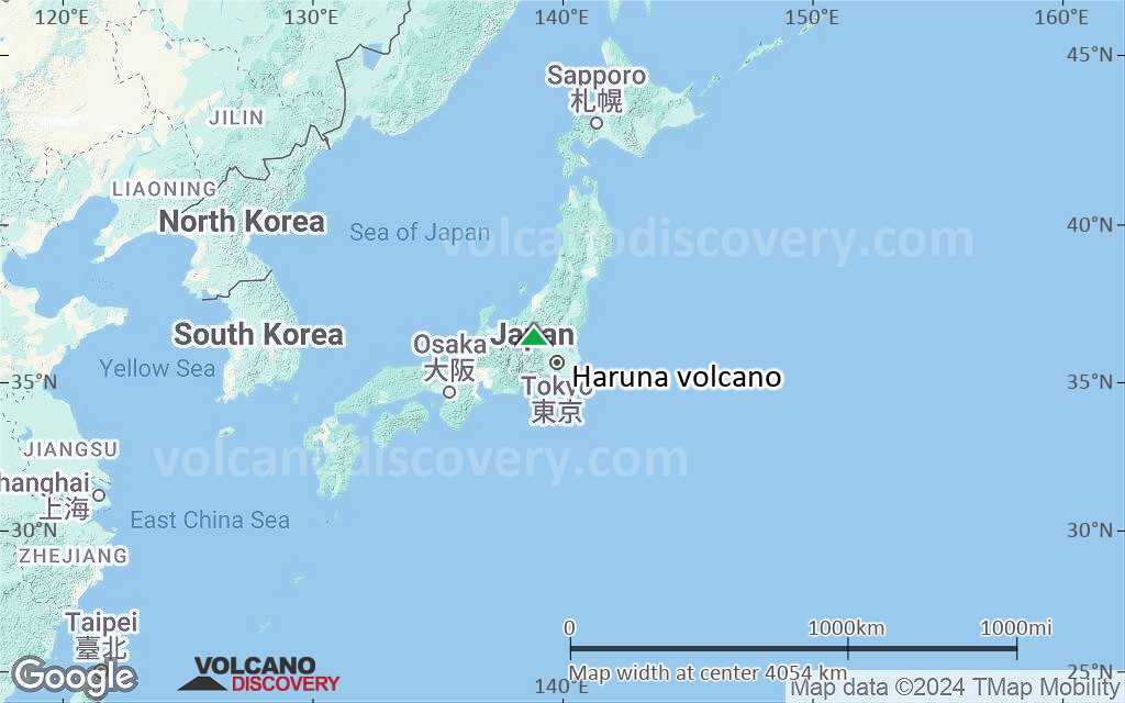 Terrain-type map of Haruna volcano (region scale large)