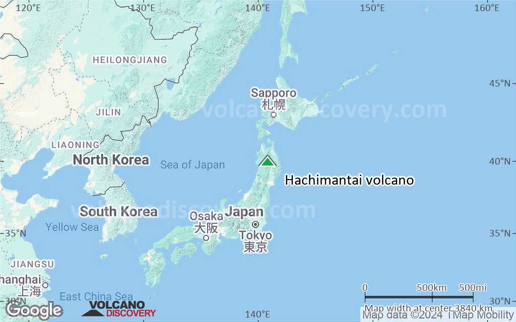 Terrain-type map of Hachimantai volcano (region scale large)
