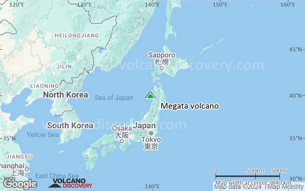 Terrain-type map of Megata volcano (region scale large)