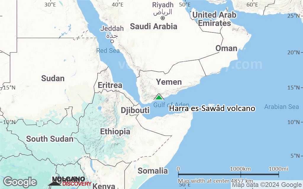Terrain-type map of Harra es-Sawâd volcano (region scale large)