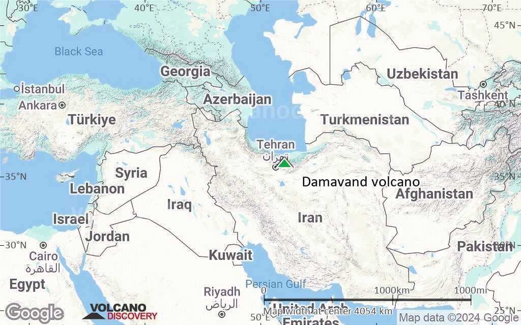 Terrain-type map of Damavand volcano (region scale large)