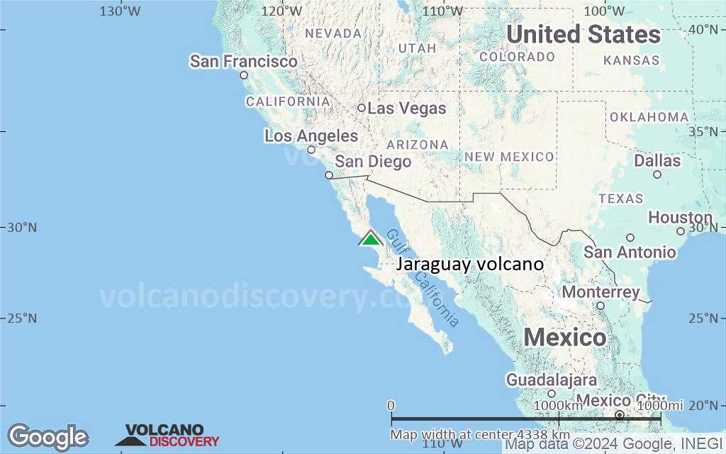 Terrain-type map of Jaraguay volcano (region scale large)