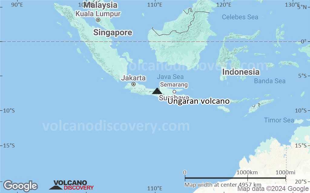 Terrain-type map of Ungaran volcano (region scale large)