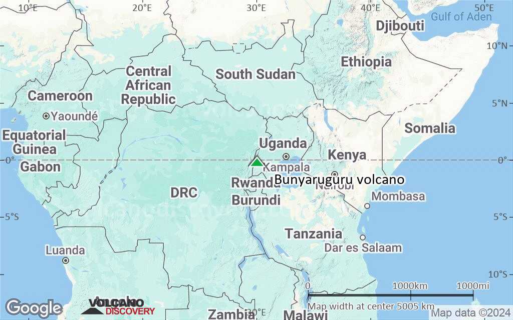 Terrain-type map of Bunyaruguru volcano (region scale large)
