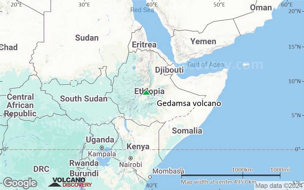 Terrain-type map of Gedamsa volcano (region scale large)