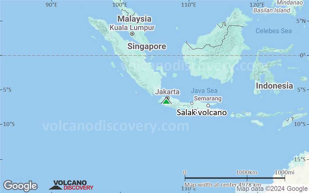 Terrain-type map of Salak volcano (region scale large)