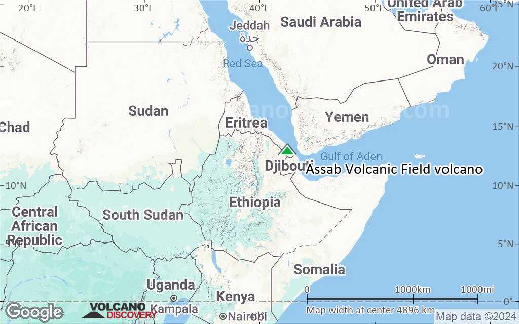 Terrain-type map of Assab Volcanic Field volcano (region scale large)