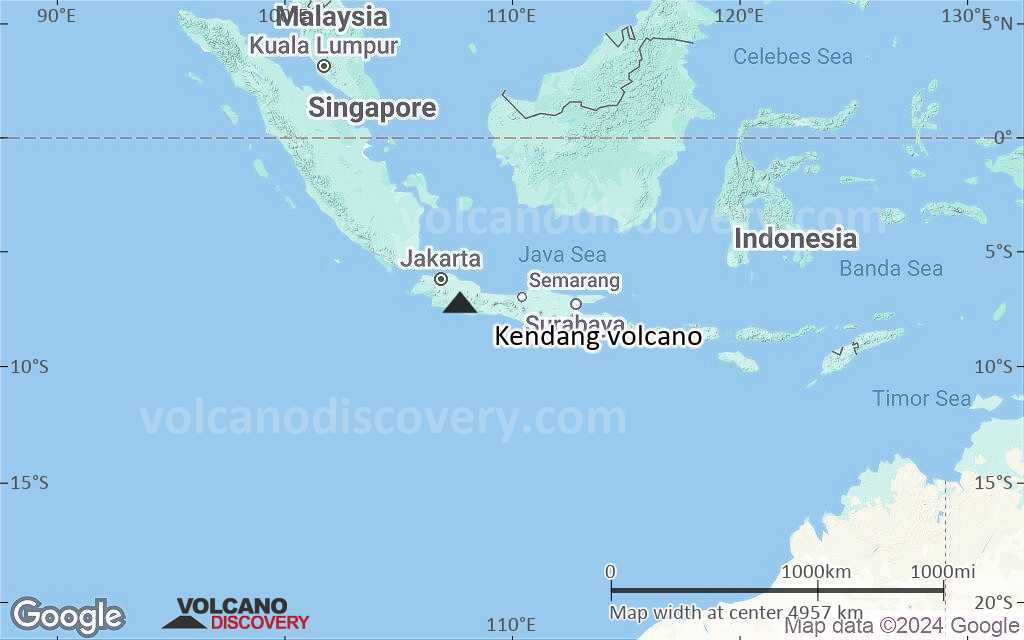 Terrain-type map of Kendang volcano (region scale large)