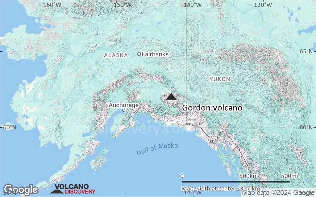 Terrain-type map of Gordon volcano (region scale large)