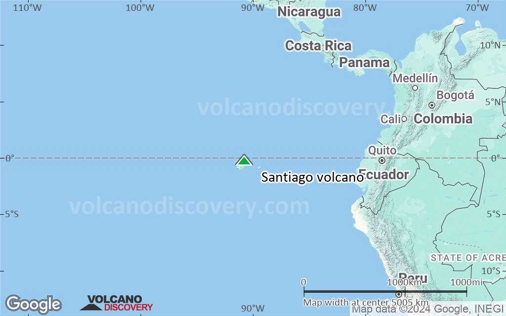 Terrain-type map of Santiago volcano (region scale large)