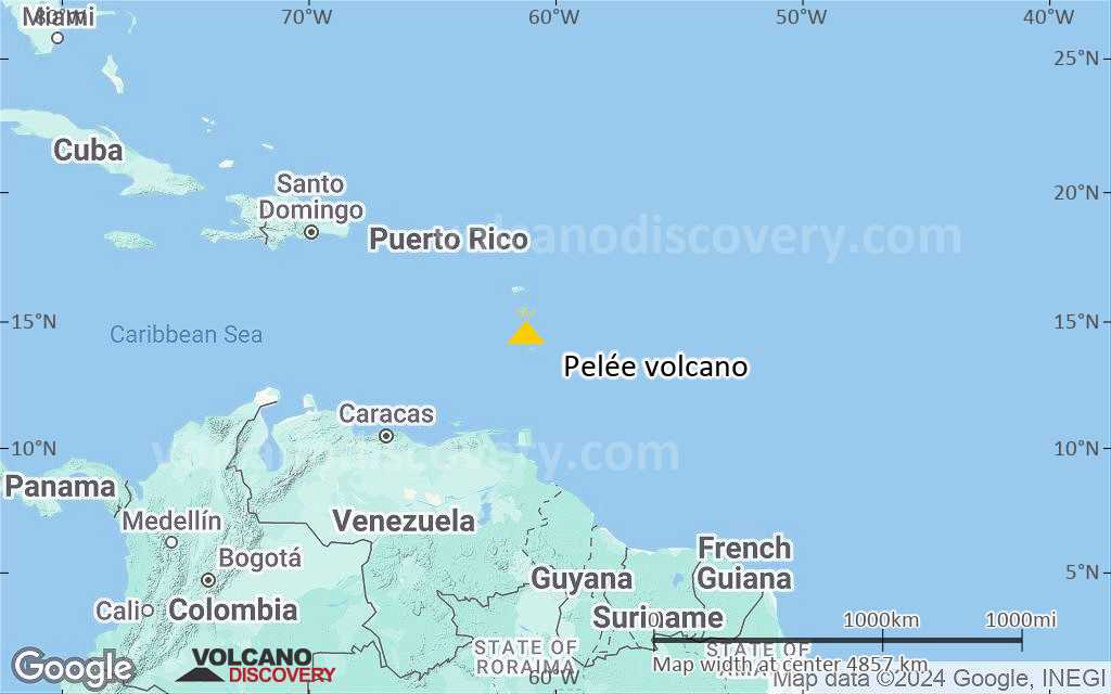 Terrain-type map of Pelée volcano (region scale large)