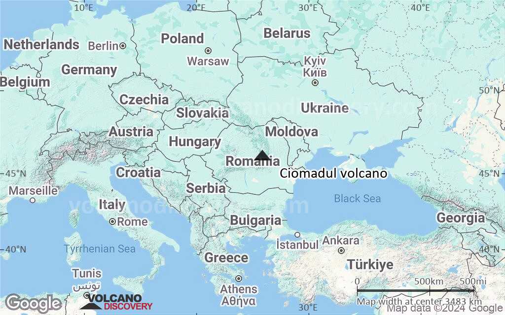 Terrain-type map of Ciomadul volcano (region scale large)