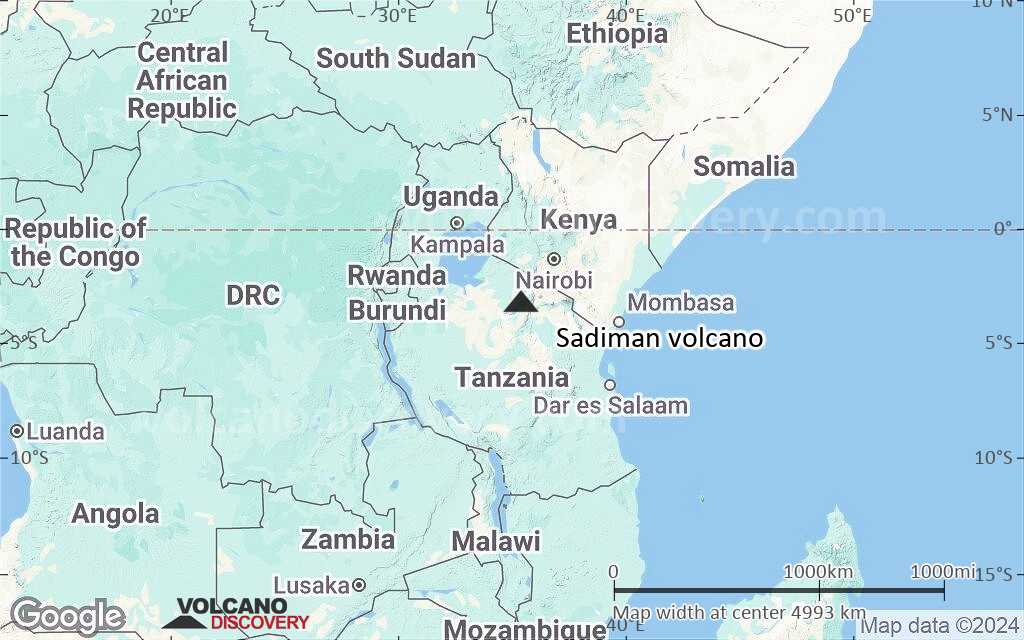 Terrain-type map of Sadiman volcano (region scale large)