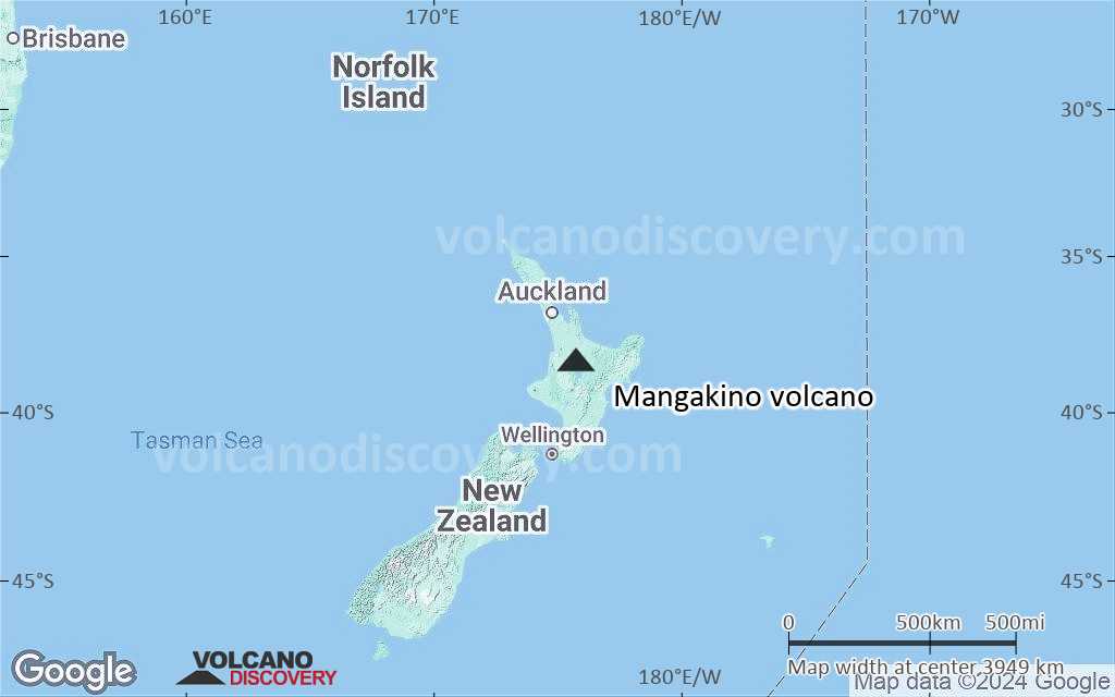 Terrain-type map of Mangakino volcano (region scale large)