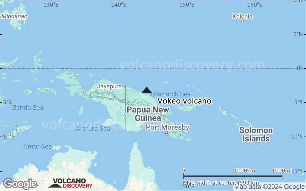 Terrain-type map of Vokeo volcano (region scale large)