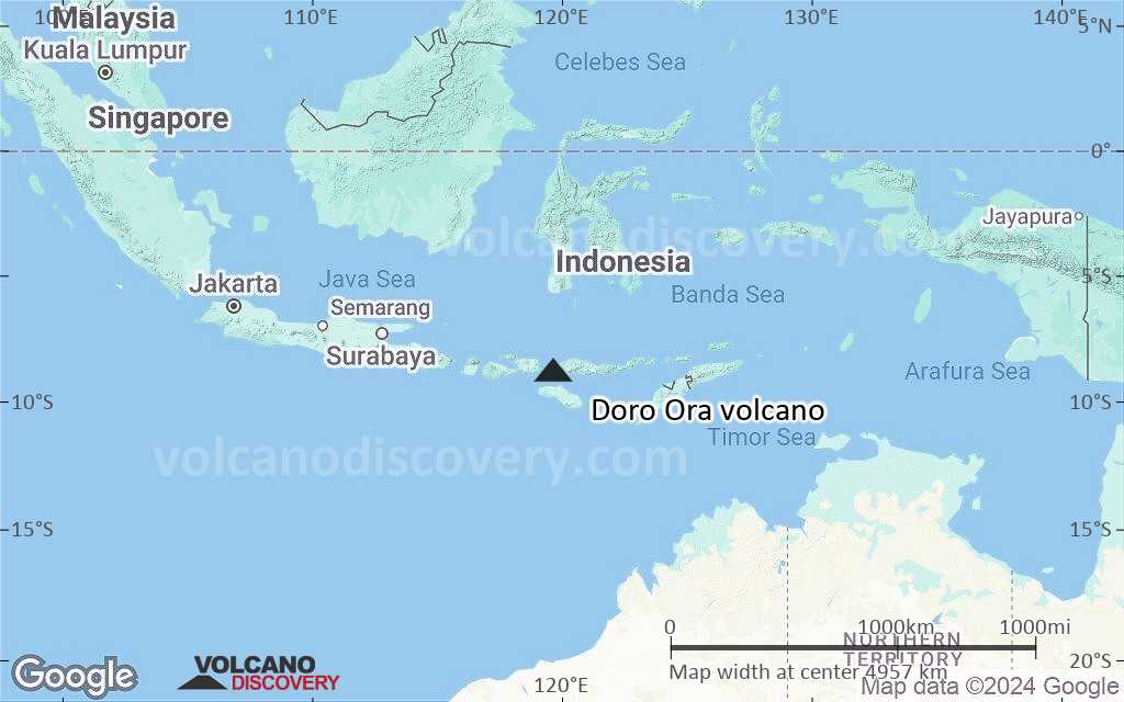 Terrain-type map of Doro Ora volcano (region scale large)