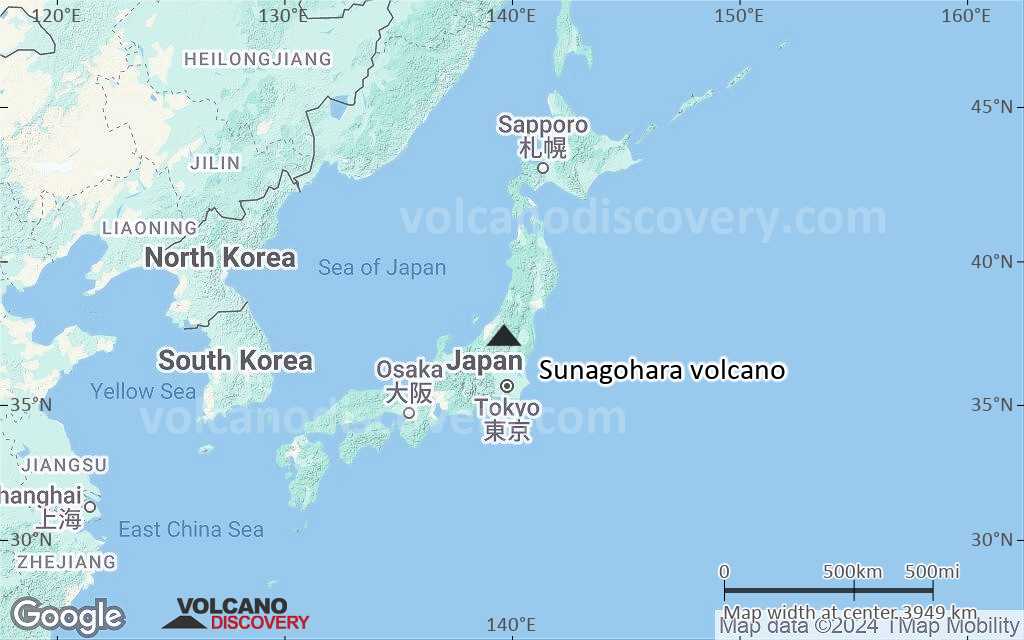 Terrain-type map of Sunagohara volcano (region scale large)