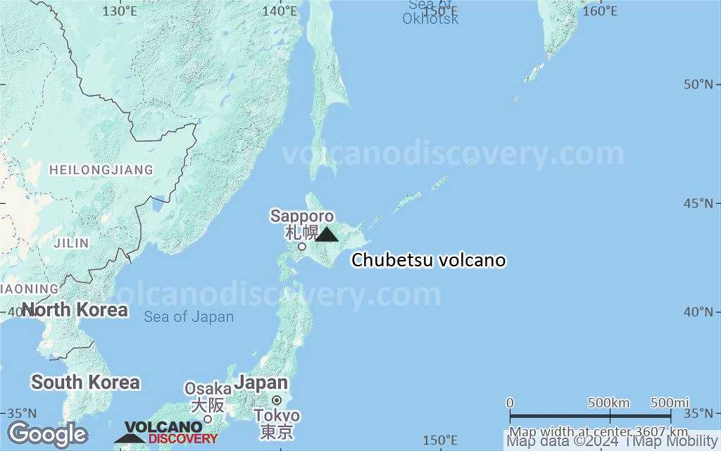 Terrain-type map of Chubetsu volcano (region scale large)
