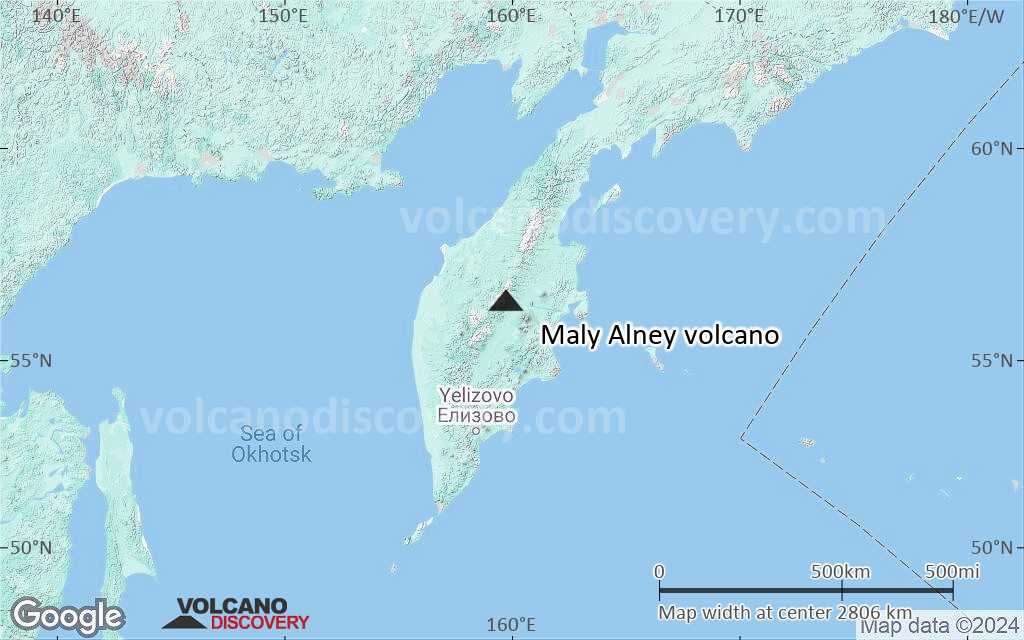 Terrain-type map of Maly Alney volcano (region scale large)