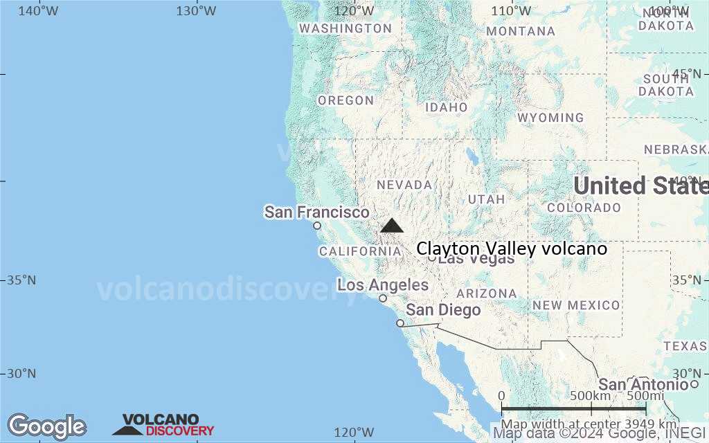 Terrain-type map of Clayton Valley volcano (region scale large)