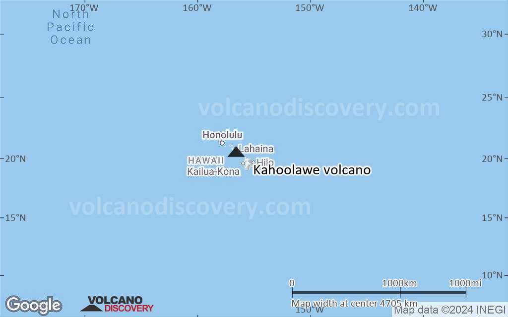 Terrain-type map of Kahoolawe volcano (region scale large)