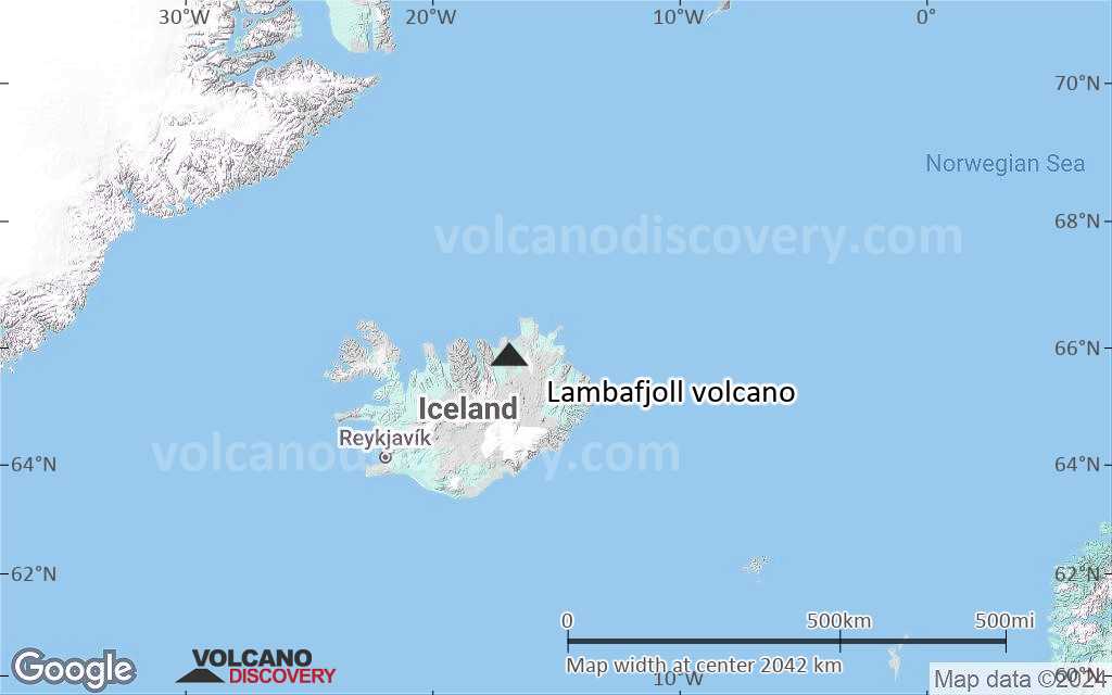 Terrain-type map of Lambafjoll volcano (region scale large)