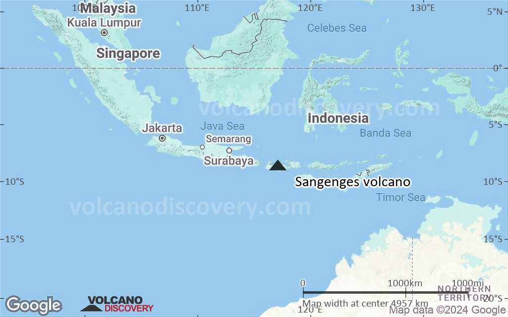 Terrain-type map of Sangenges volcano (region scale large)